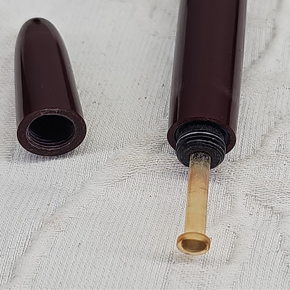 Rare Fountain Pen Parker 51 Vacumatic Blue Diamond in brown Resin & Gold Pl. - Picture 10 of 12